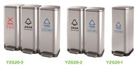 پوشش پودری سطل زباله آشپزخانه پدال پا Ss201 80L